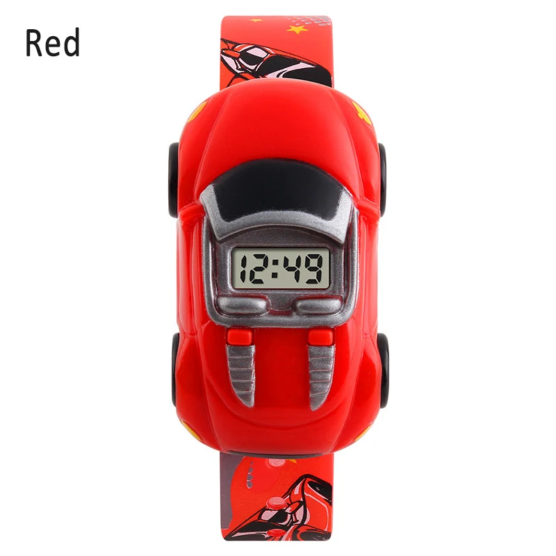 2025 New Style LED Digital Children Sport Watch Cartoon Car Wristwatch Kids Casual Electronic Watches for Gift