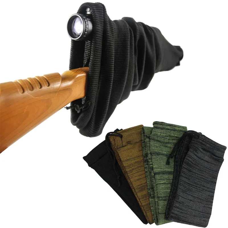 Outdoor Hunting Long Gun Sleeve Cover Sock Rifle Shotgun Pouch Sleeve Protective 54in Silicone Treated Gun Storage Bag