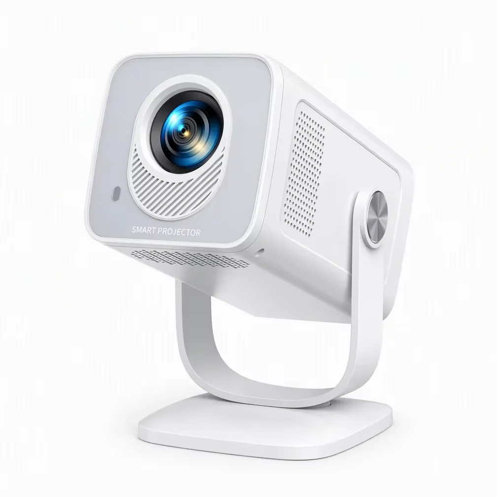 Proyector Portátil Toptro 4K 1080P Android 14.0 WiFi6 BT5.4 270 ° Proyector inteligente con enfoque automático y función de rotación, ideal