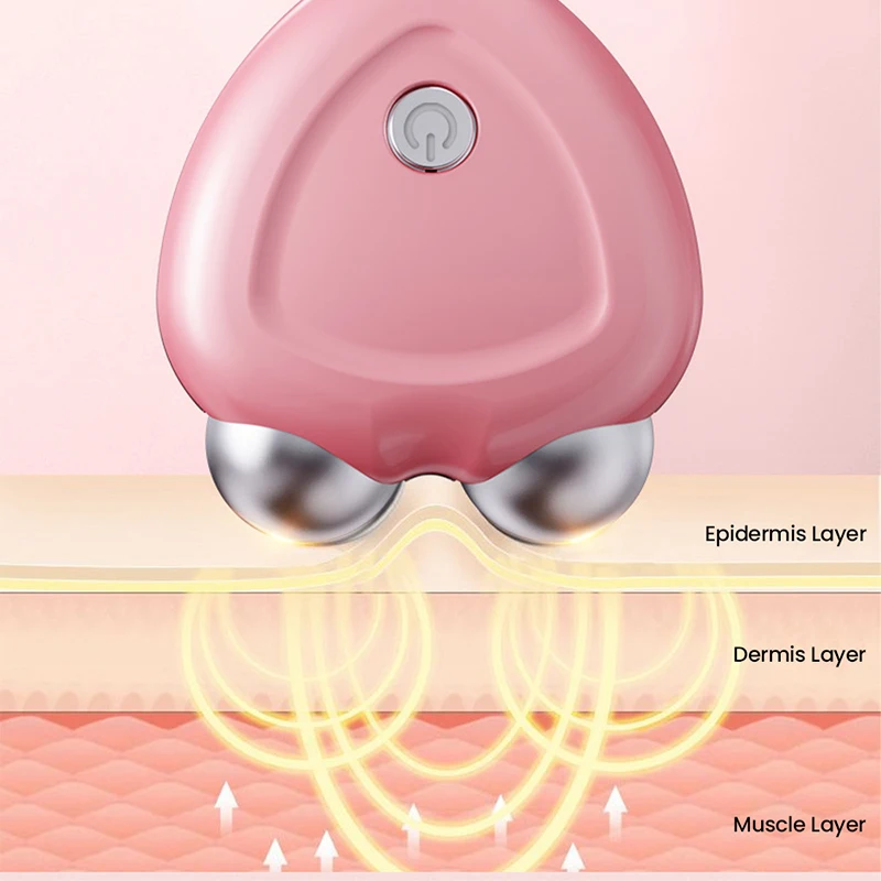 Micro Current EMS Portable Rollers Mini Face Slimming Massager EMS Delicate Contour Lifting Firming Skin Rejuvenation Skin Care