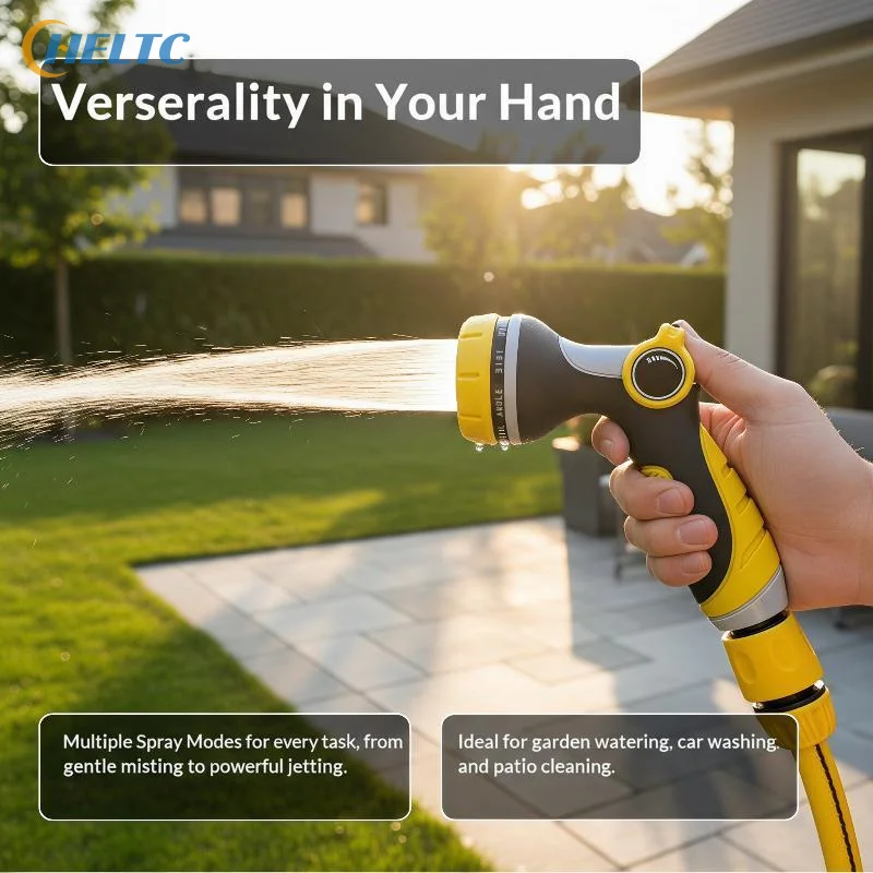 Garden Hose Nozzle Sprayer 10 Modes Heavy Duty Handheld Water Hose Nozzle High Pressure Garden Sprayer For Watering Plants Lawns
