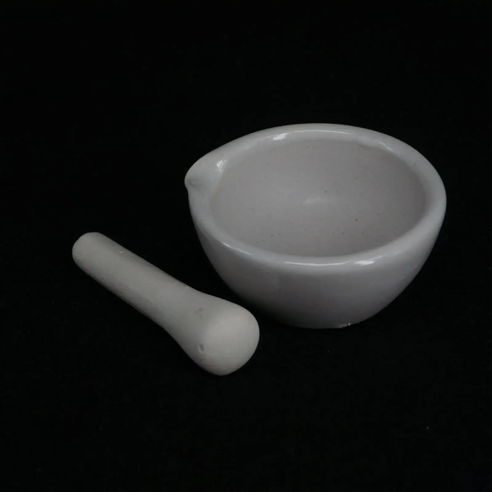 80mm Ceramic Porcelain Mortar And Pestle Mix Grind Bowl Set Herbs Kitchen