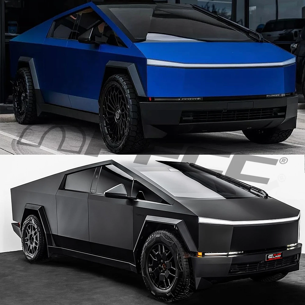 

For Tesla Cybertruck 2024 Color Changing Film DIY Color Anti-Scratch PVC Paint Protection Film Percut PPF Vinyl Resistant Cover