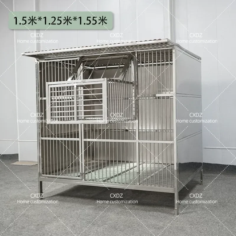 Stainless Steel Large Pigeon Cage Windproof Rainproof Racing Pigeon Carrier Professional Breeding Cage Outdoor Dovecote