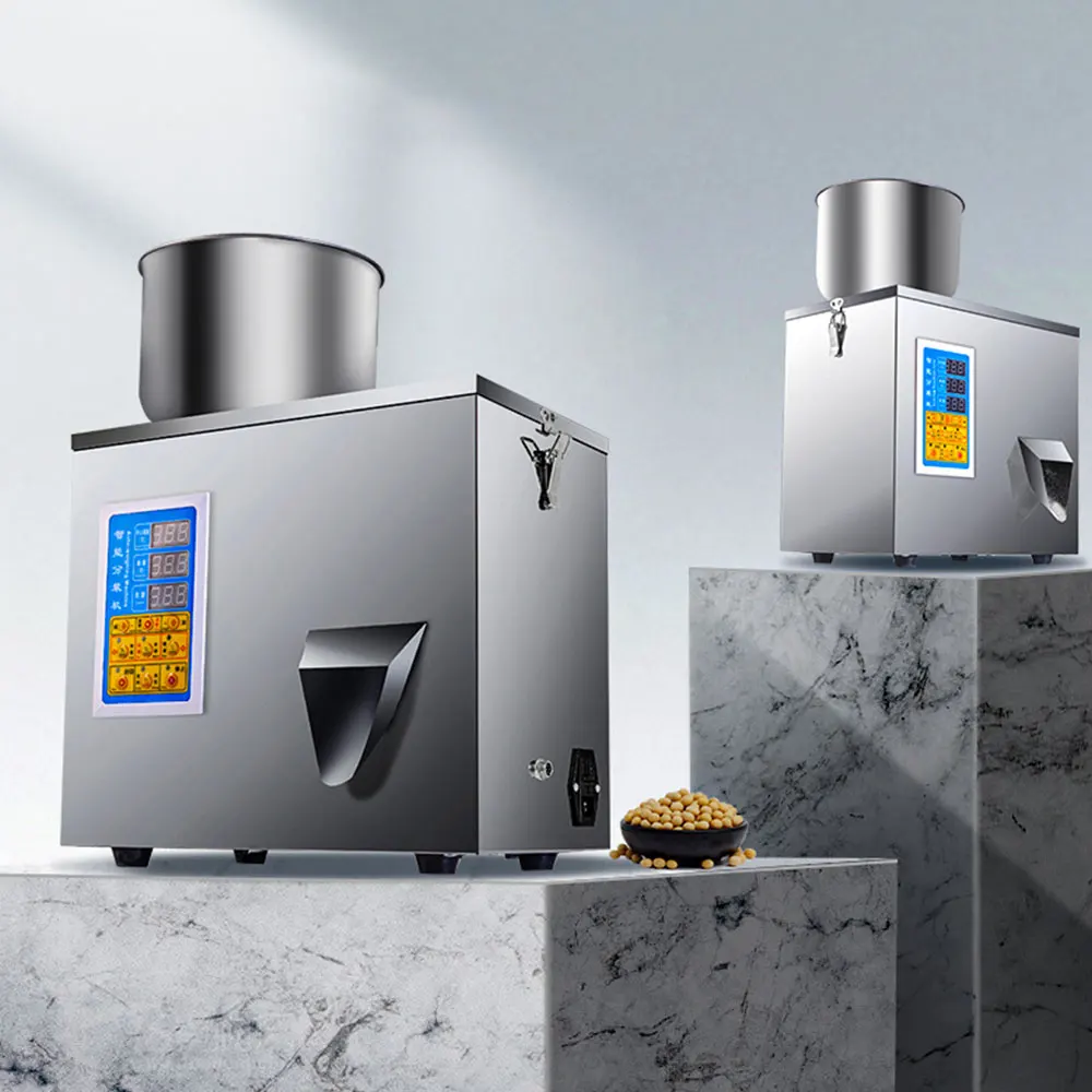 1-100g Automatic Powder Qutative Weighing Filling Sealing hine for Flour Cereal Seed Tea Bag