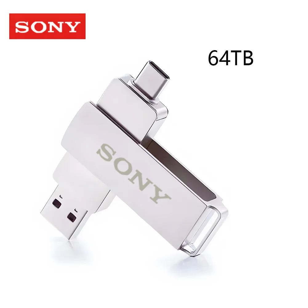2TB 소니 USB 펜드라이브 고속 타입 C 플래시 드라이브 1TB 메탈 펜드라이브 512GB 256GB 휴대용 메모리 USB 스틱 (샤오미 폰용) - 썸네일 2
