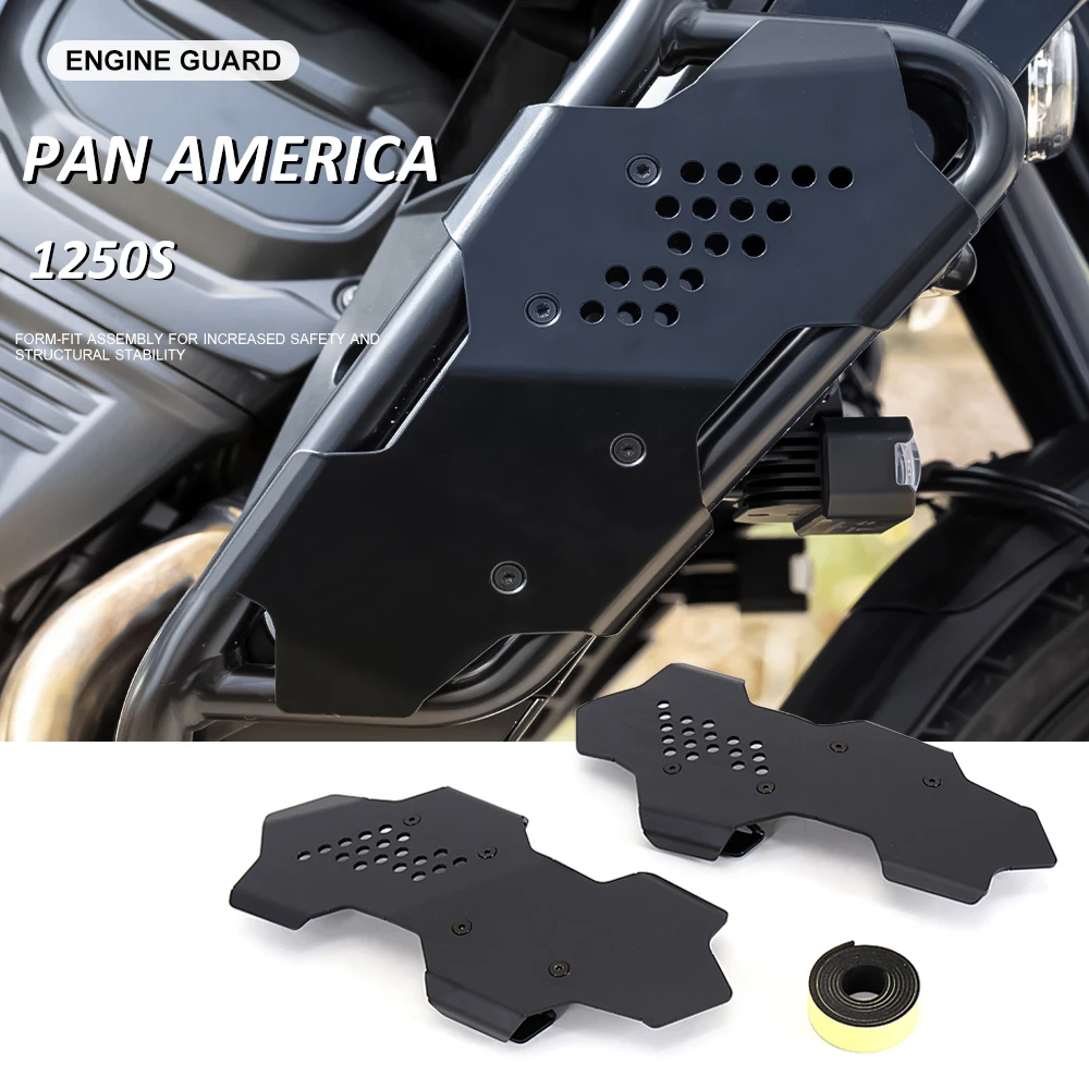 

Запчасти для мотоциклов PA1250 PA1250S, черная Аварийная панель защиты двигателя для Pan America 1250, специальный AMECIAL 1250 S 2021 2022
