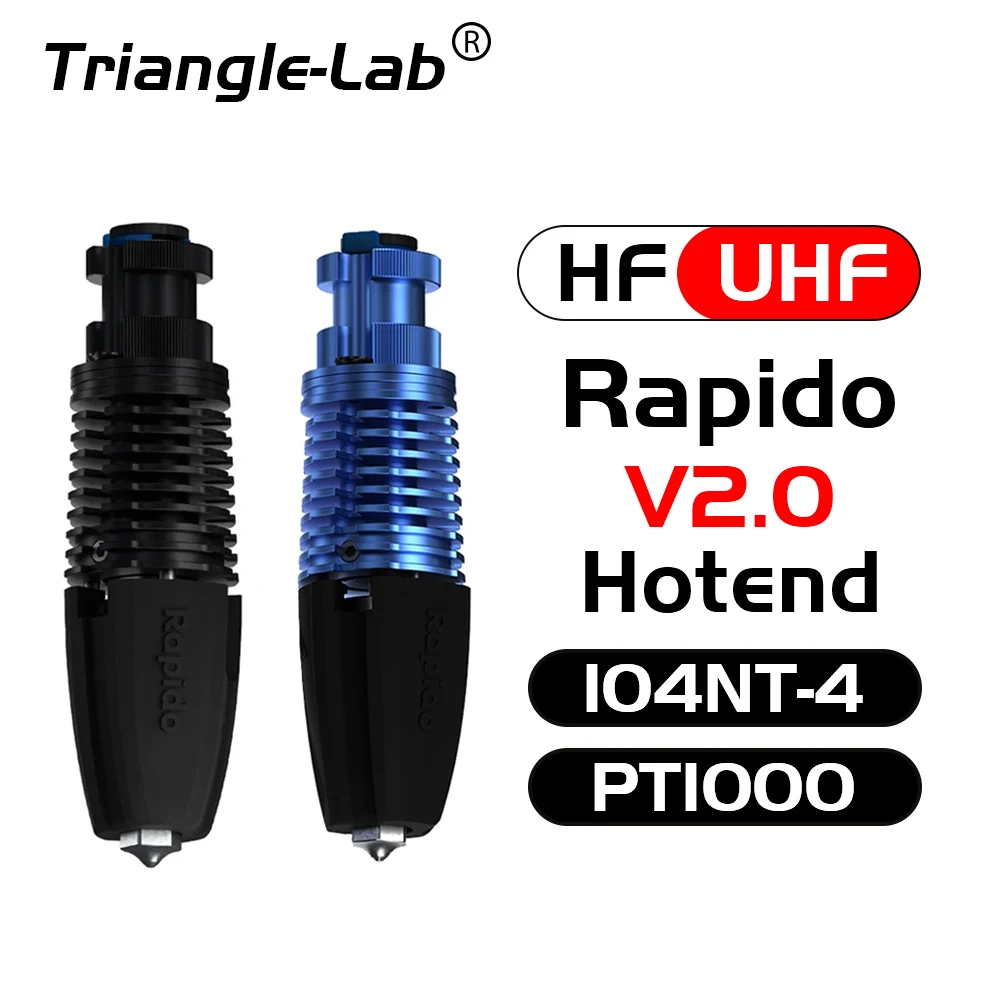 Trianglelab Phaetus RAPIDO HOTEND 2 High Flow  RAPIDO V2 104GT-2/PT1000 for VORON DDE DDB extruder Ender3 V2 CR10 V3 115W