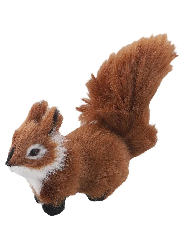 Ornament Simulation Squirrel 12*3*8cm Artificial Decoration Lifelike Plastic High Quality Brand New Ornament Simulation