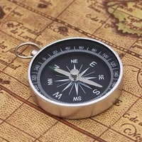Hiking Backpack Compass Keychain Pendant Camping Navigation Aluminum Alloy Mini Kids Compass Outdoor Adventure Travel