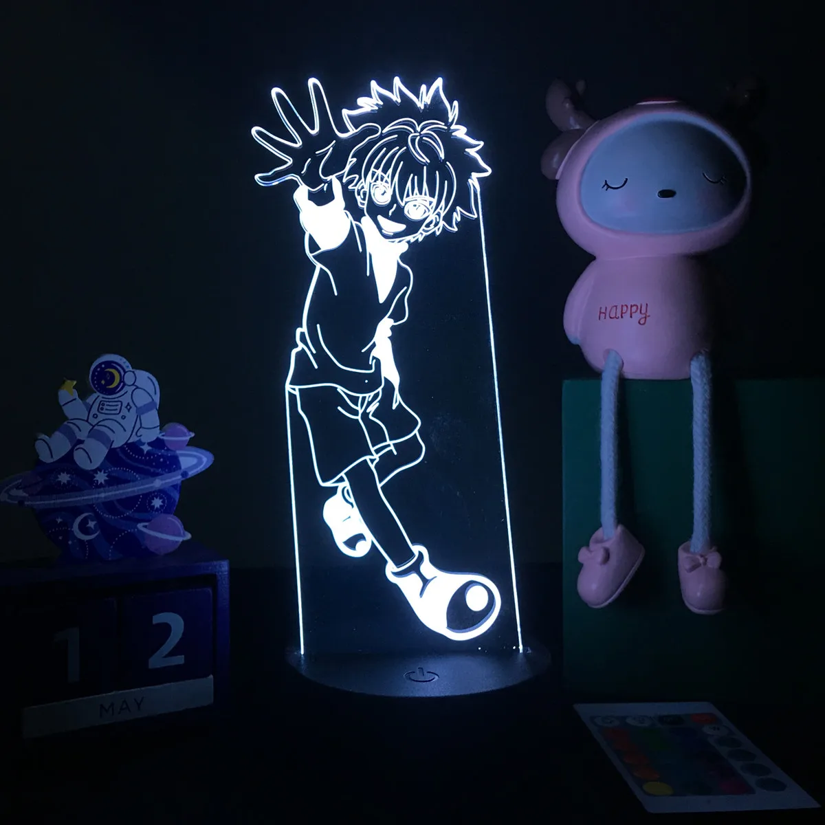 Anime Hunter X Hunter Led Night Light Killua Zoldyck Figure Nightlight Color Changing Usb Battery Table 3d Lamp Gift for Kids