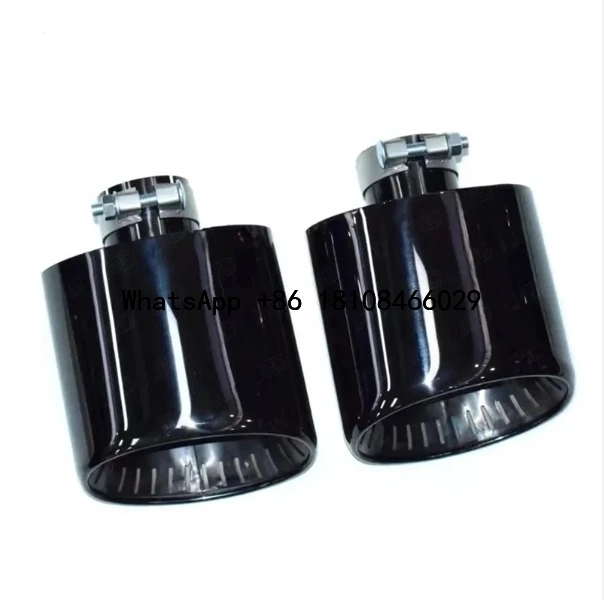 

Xinaote 304 Stainless Steel Exhaust Tip Black Coated Exhaust Tailpipe Tip For Porsche Cayenne Turbo GT