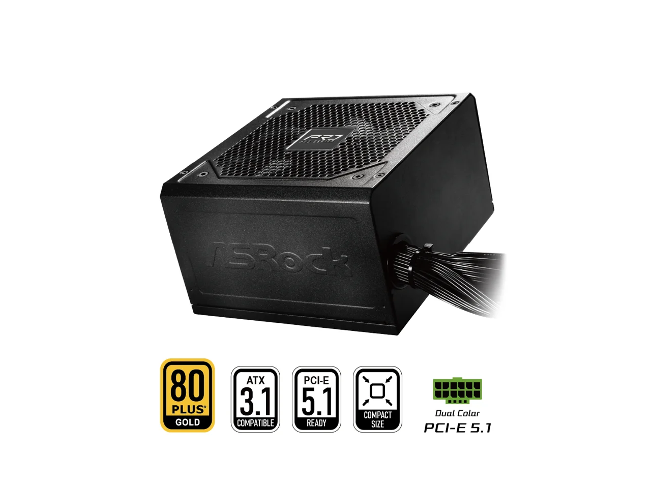 Power Supply 750W - ASRock PRO Series PRO-750G 750 W