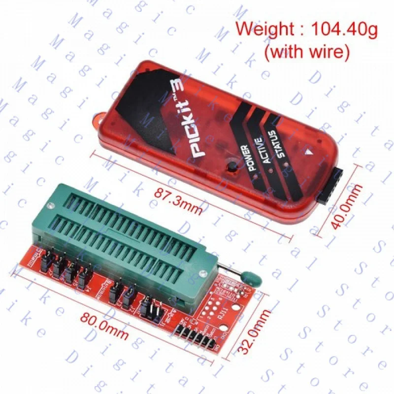 UU  PICKIT3 PIC KIT3 PICKIT 3 Programmer Offline Microcontroller Chip Adapter Seat