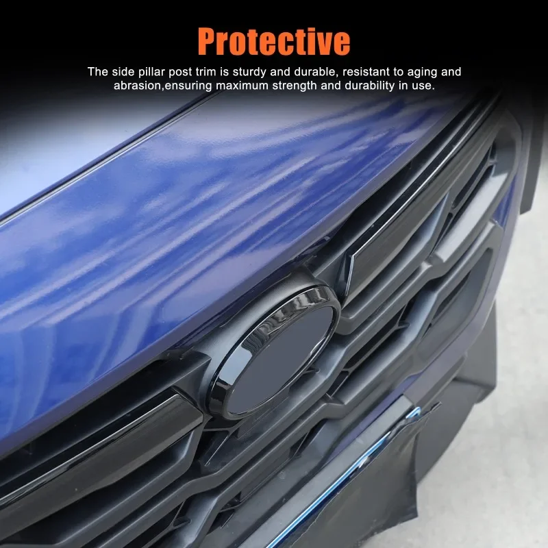 Front Grille Logo Decor Ring Car Front Badge Decorative Front Logo Ring Trim Car Accessories For Subaru Crosstrek 2024-2026 - view 2