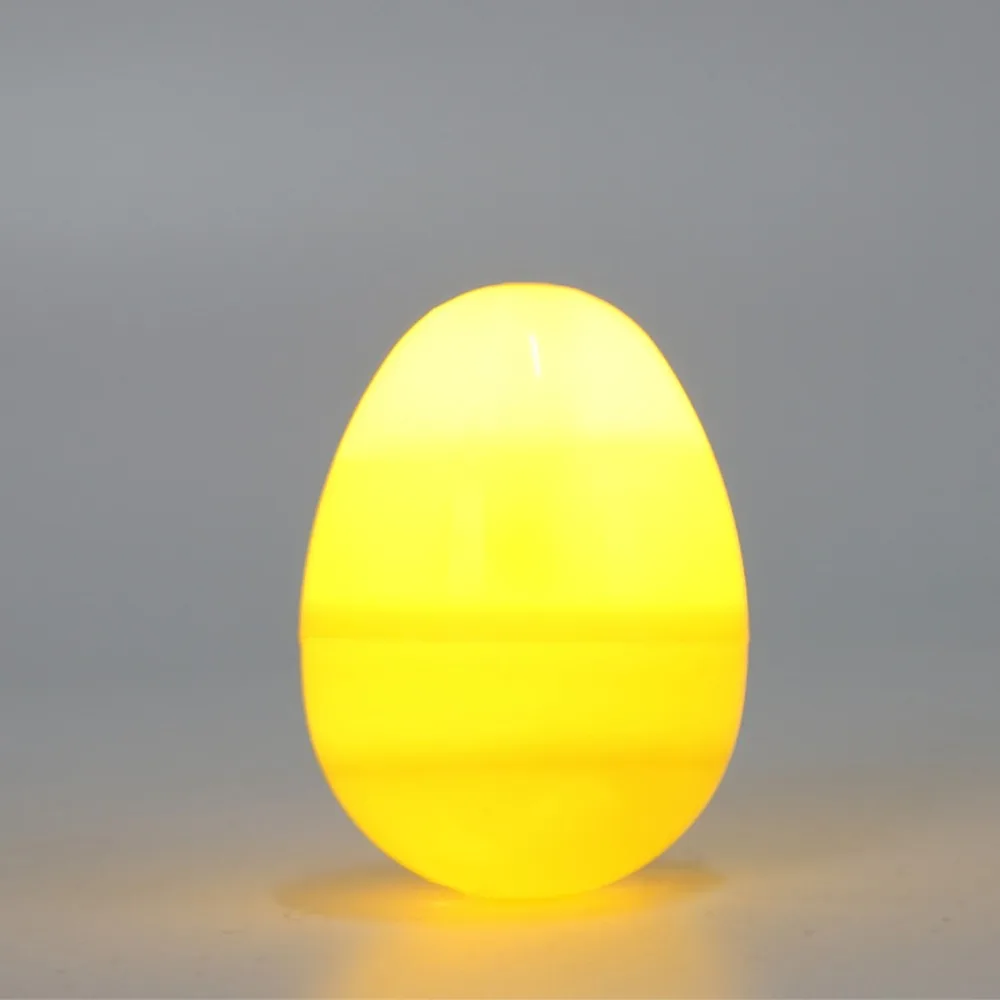 12pcs Electronic Easter LED Light Colorful Reusable Luminous Easter Eggs Warm Light Secure Easter Egg Decoration