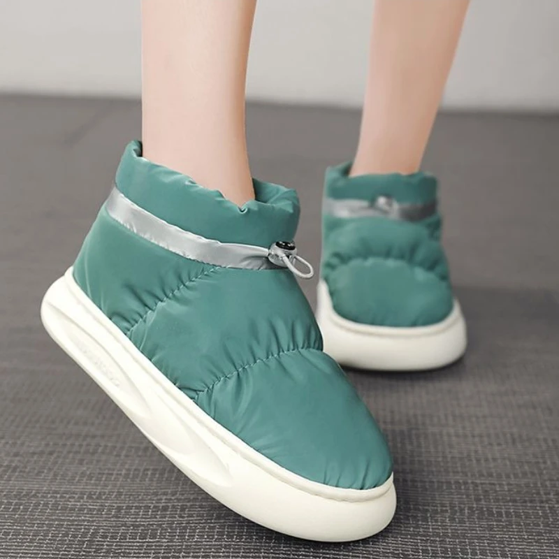 

​Men's Winter Thickened Fleece Lined Waterproof Snow Boots High Top Warm Outdoor Slip on For Extreme Cold Weather​ Cotton Shoes