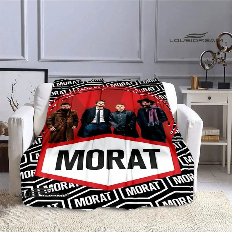 Morat Pop Band Printed blankets Flange Warm blanket soft and comfortable blanket picnic blankets Bedding birthday gift