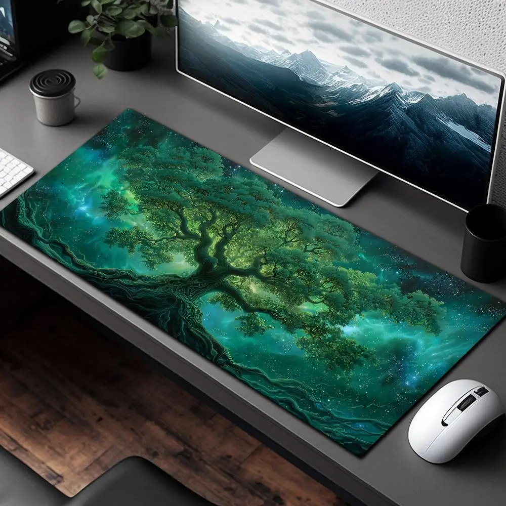 

Mysterious Ancient Tree large Mouse Pad Desk Mat Gaming mats desk accessories office mousepad table mats mauspad Mouse carpet