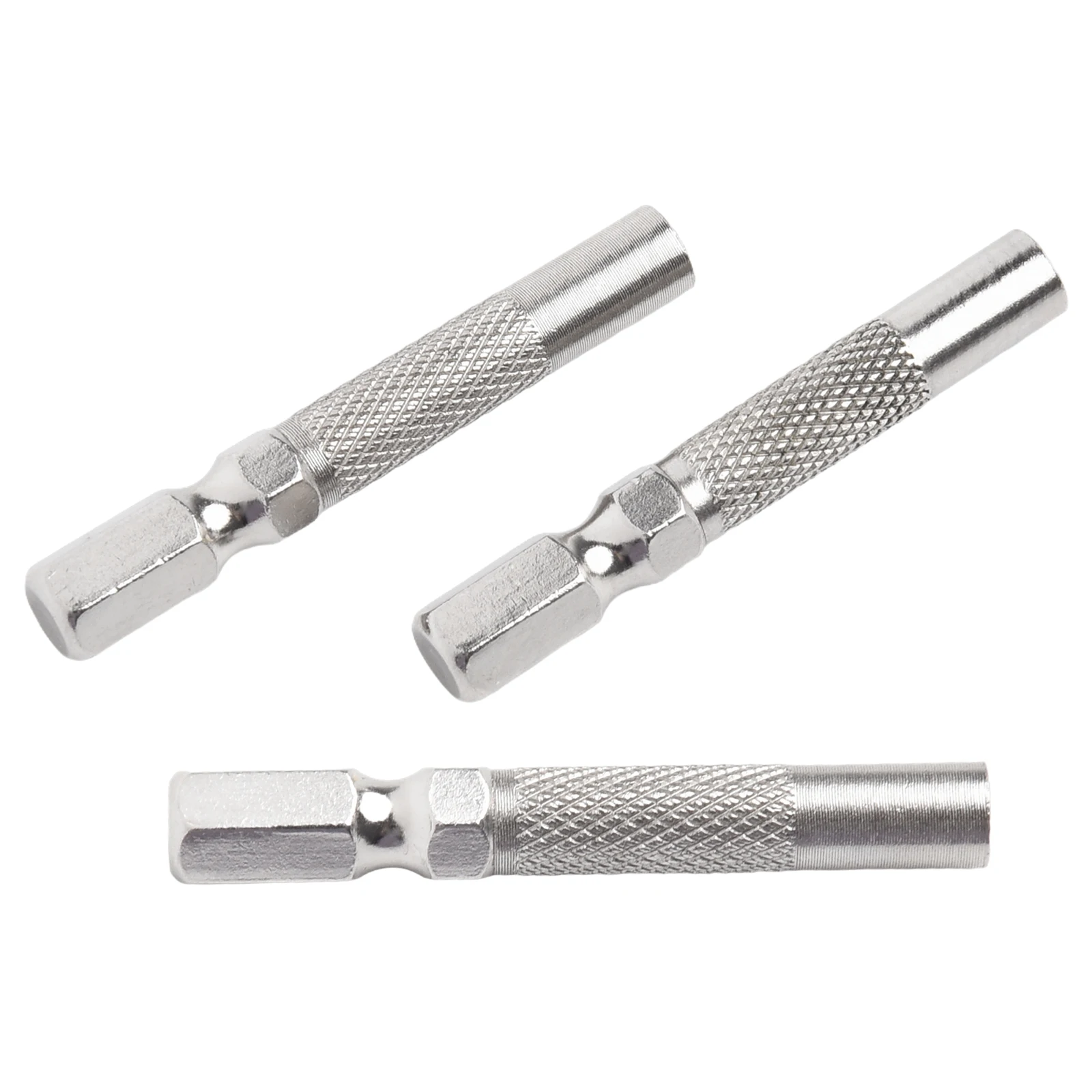 4 Stück Sechskantschaft 6,35 mm 1/4 Zoll Sechskant-Einsatzbit-Adapter auf 4 mm Elektroschrauber-Stecknusshalter Bit-Adapter Magnethalter – Detail 7
