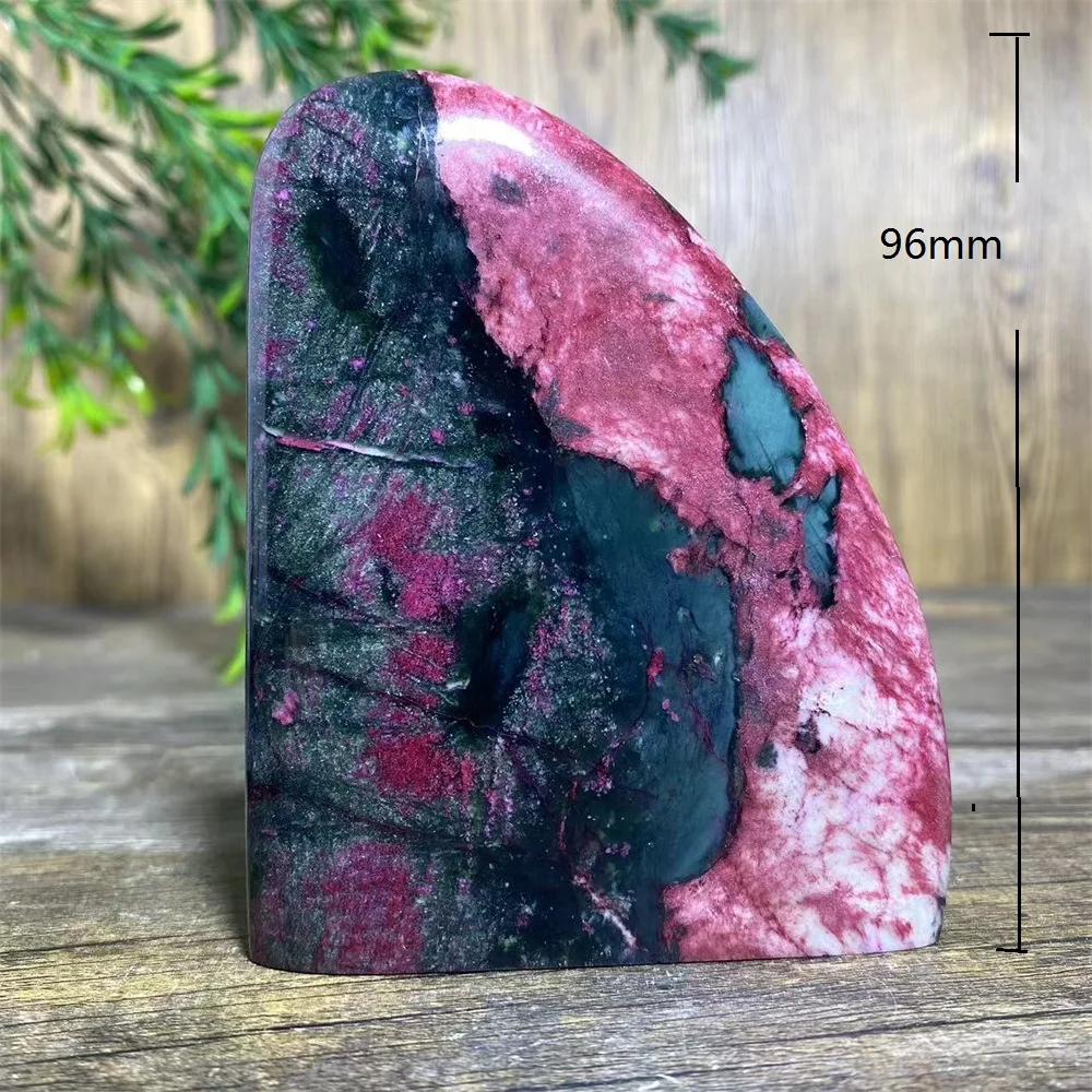 Natural Peach Blossom Jade Crystal Red Quartz Beauty Stone  Home Decoration High Quality Reiki Minerals
