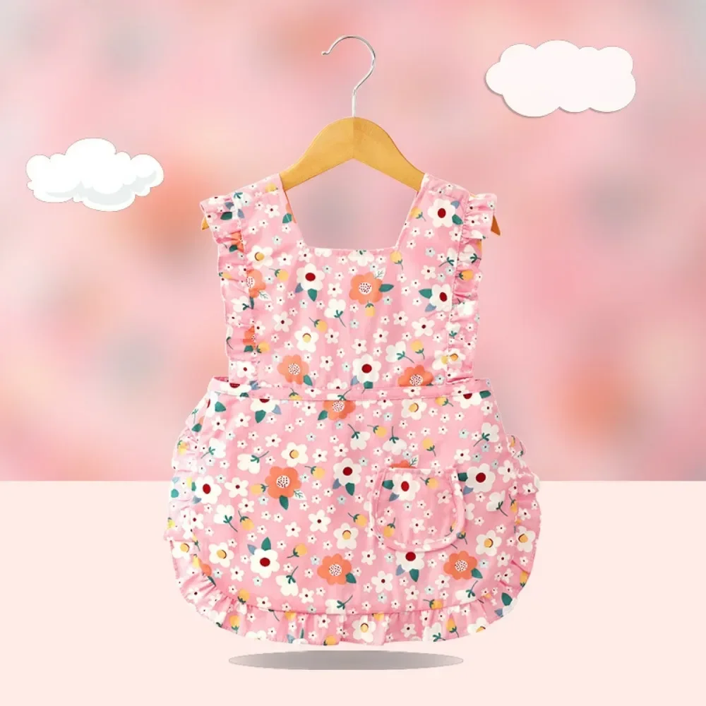 Baby Sleeveless Cotton Bibs Waterproof Saliva Apron Cartoon Eating Rice Feeding Burp Cover Toddler Infant Clothing Accessories