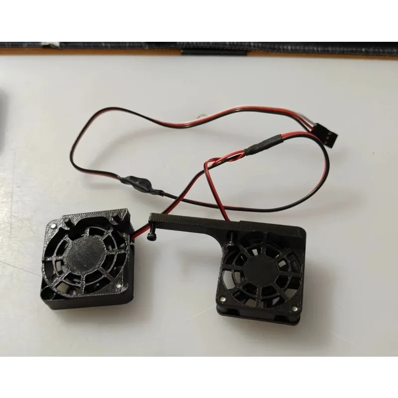 RC Cooling Fan for Yikong YK4061 1/6 Scale LCG Rock Crawler, Receiver-Controlled On/Off Switch, Plug-and-Play Easy Install