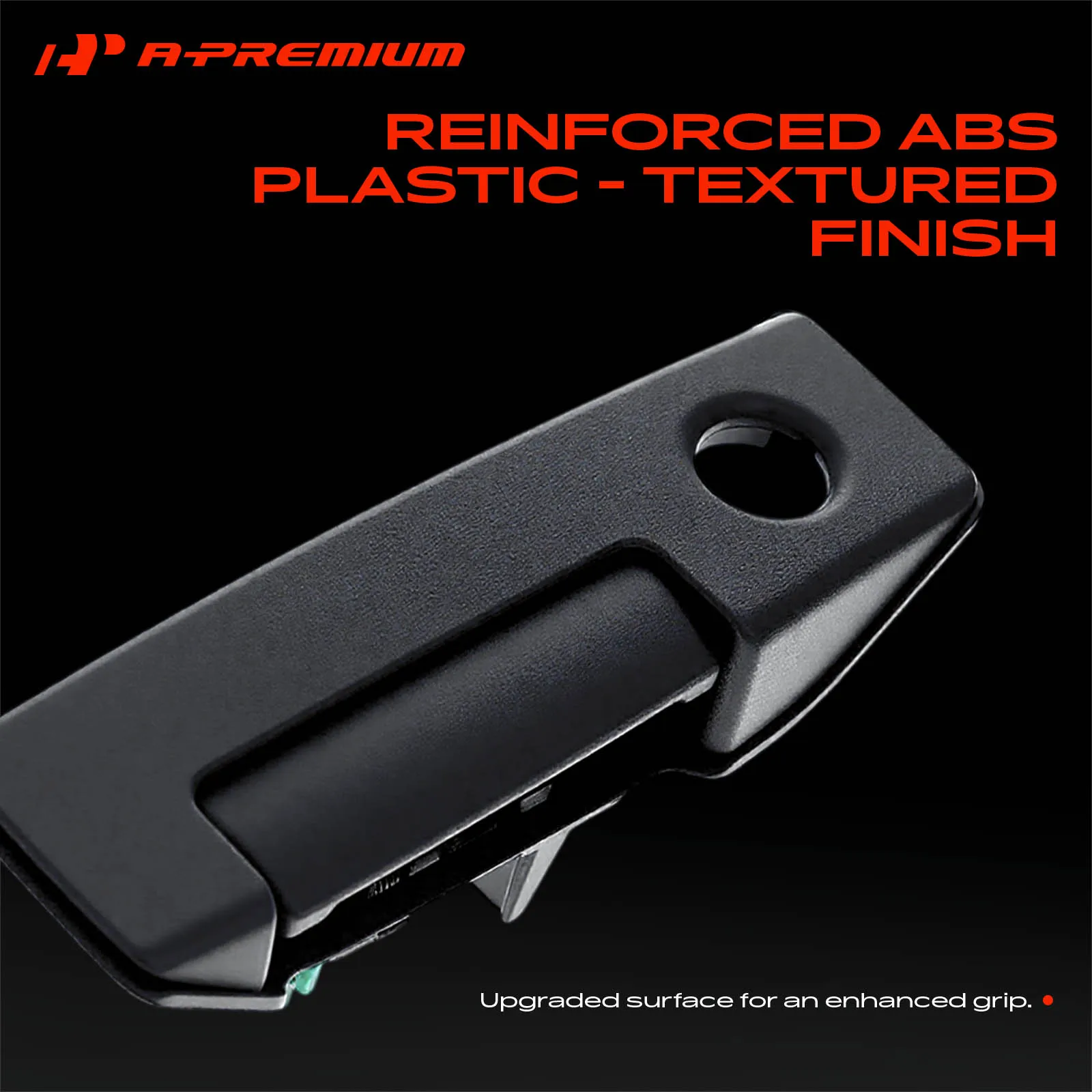A-Premium 2x Rear Exterior Door Handle with Keyhole Texture for Nissan NV200 2013-2021 Chevrolet City Express 2015-2018