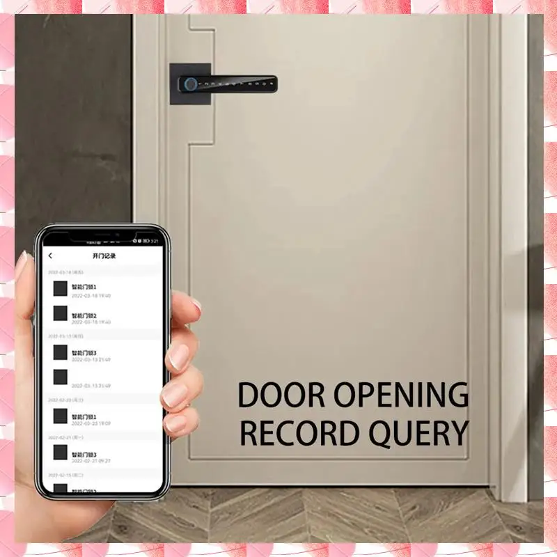 JAJA Impronta digitale biometrica Smart Home Door Lock Password Controllo serratura elettronica digitale Nero(B) Facile installazione Facile da usare
