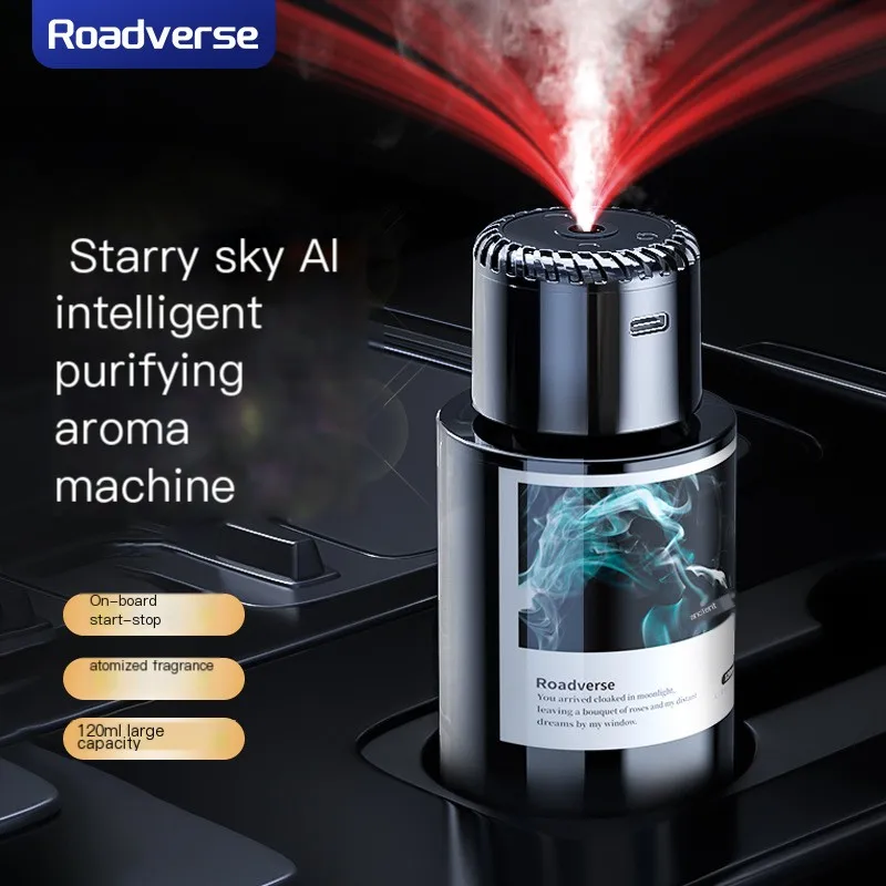 starry sky top can be switched car aromatherapy intelligent spray aromatherapy car perfume car aromatherapy car home dual-use fr