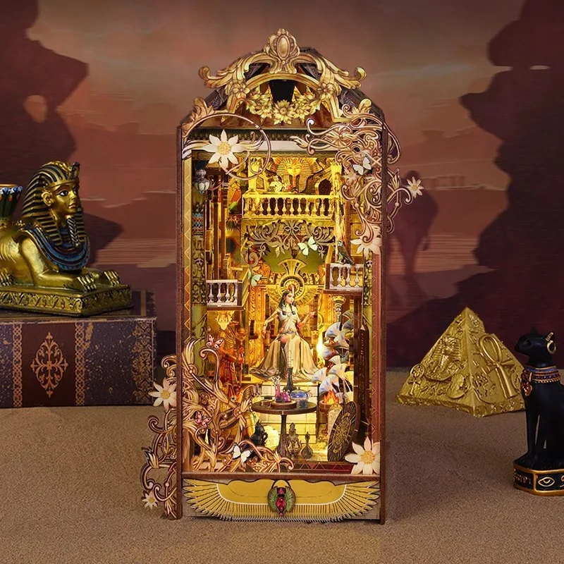 Kit de modelo em miniatura de casa de livro de cidade perdida DIY 3D |     Brinquedo de montagem com tema de aventura e presente de aniversário