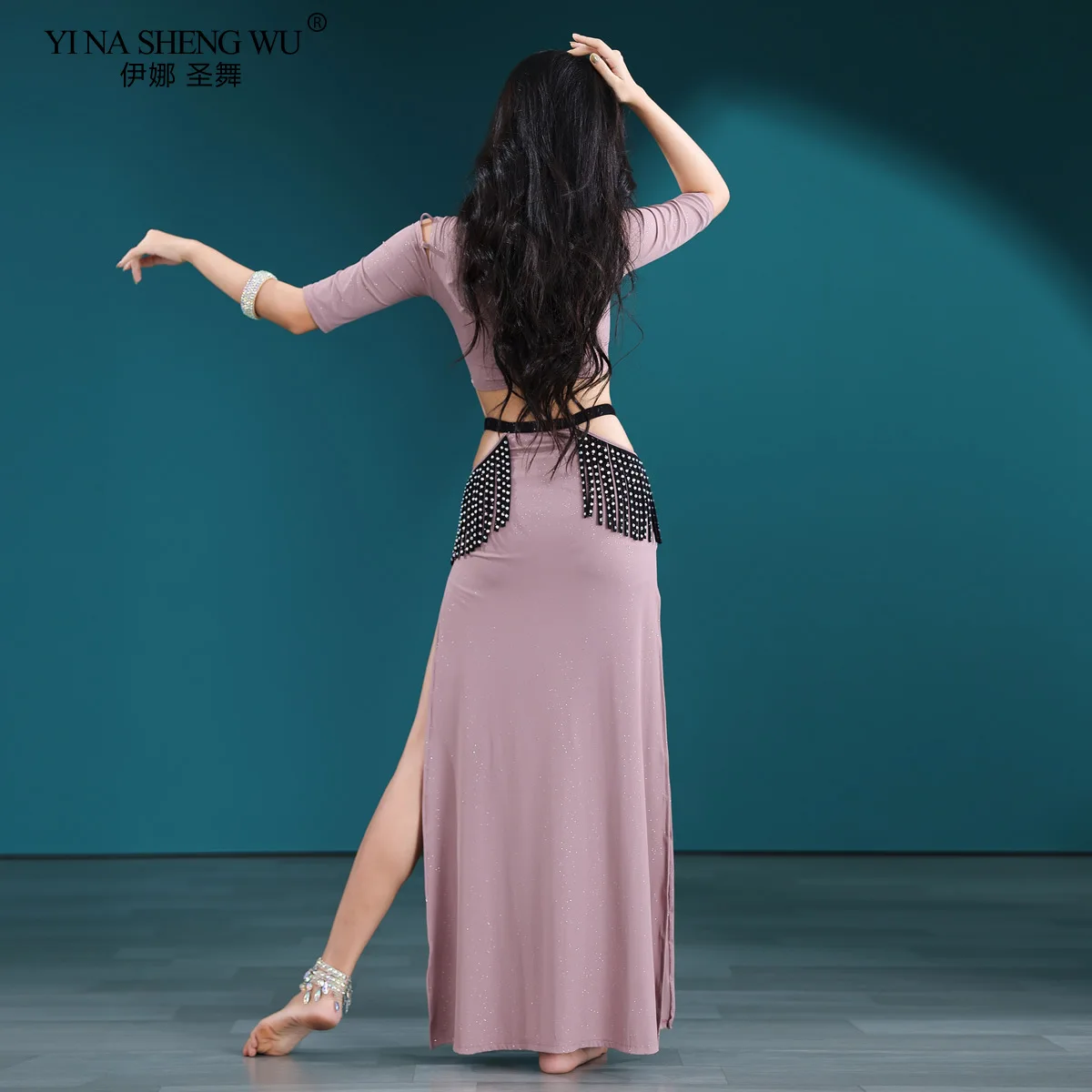 Traje de dança do ventre saia longa feminino elegante dança oriental formação sexy para mulheres bellydancing desempenho roupas