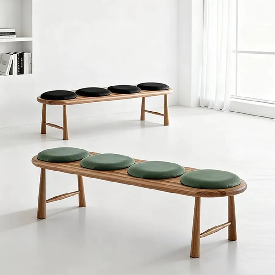 Nordic Solid Wood Bench Home Bedroom Bed End Stool Shoe Changing Stool Small-sized Living Room Wood Bench Long Strip Stool