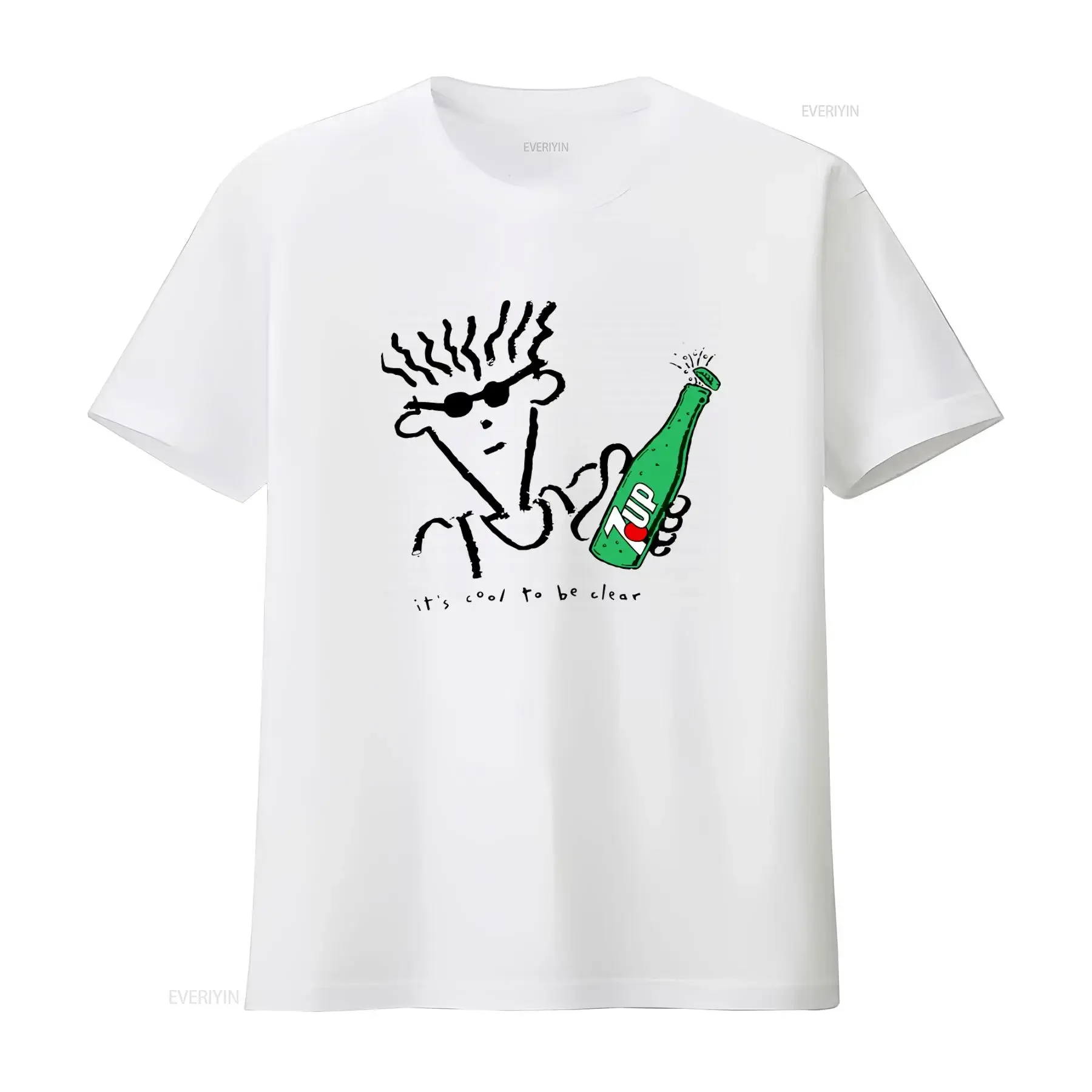 Camiseta Vintage Fido Dido dos Anos 80 com Design Retrô e Slogan Incrível 'It's to Be Clear' Perfeita para Amantes da Nostalgia, Lavagem Vintage