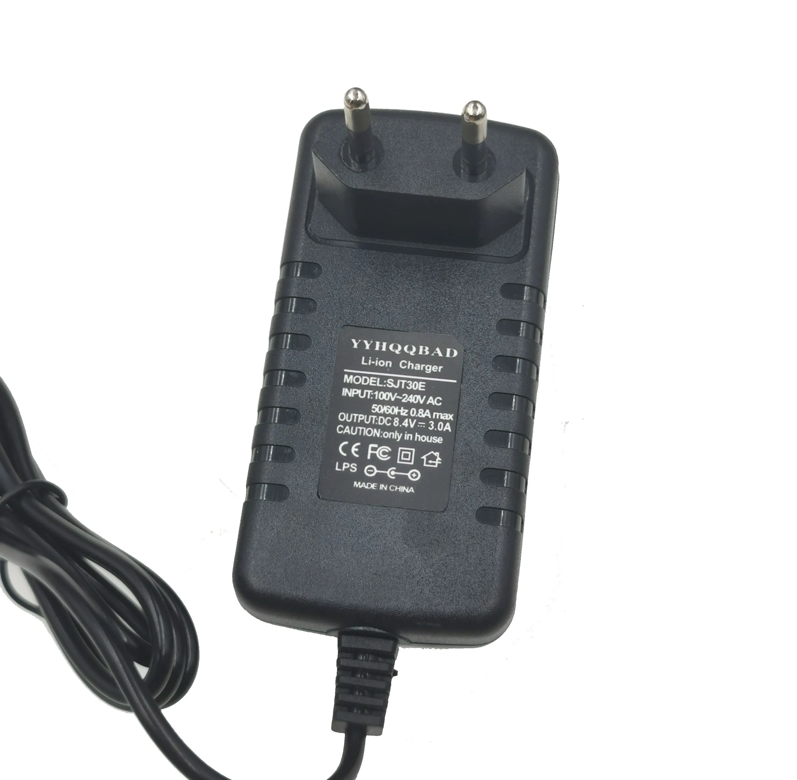 8.4V 3A Li-ion pil şarj için 7.2v 7.4v pil 2S 18650 pil paketi konektörü DC5525