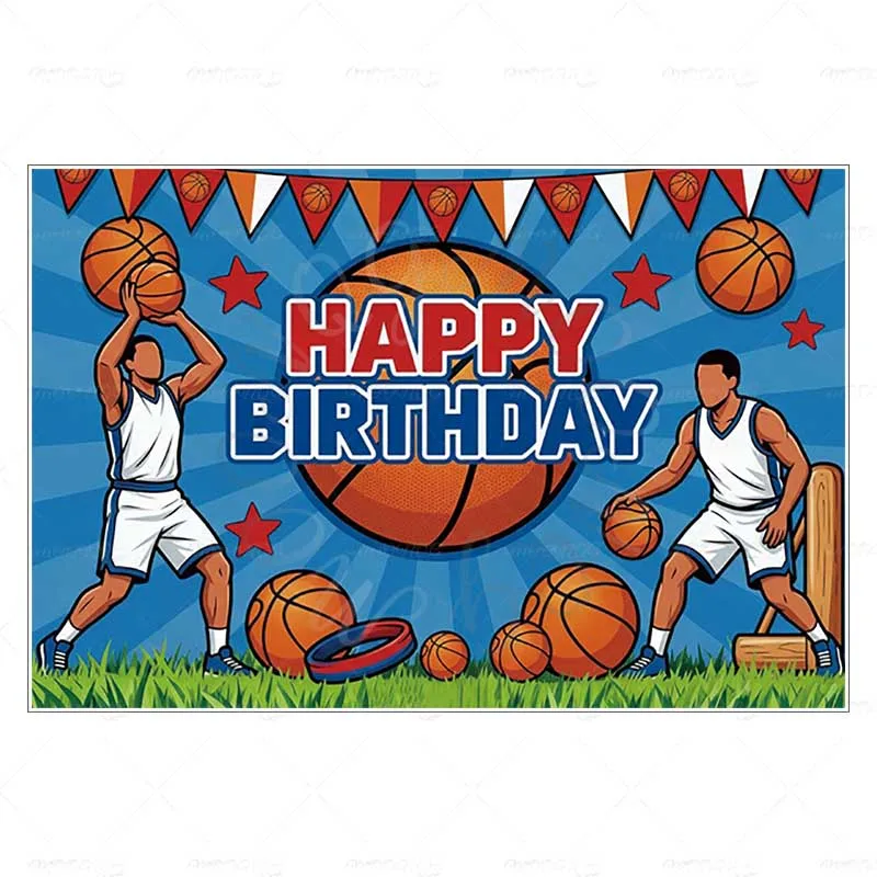 Sports Happy Birthday Photography Background Ball Player Photo Backdrop Boys Party Studio Photobooth Photocall