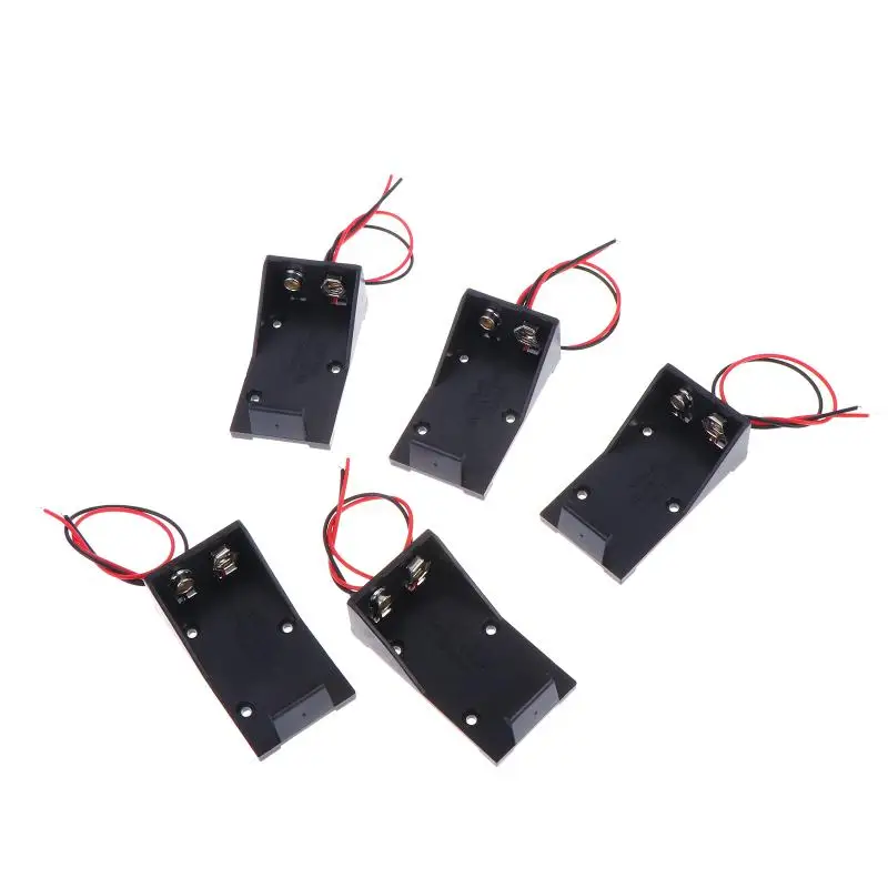 5/10PCS 9V Battery Clip Holder 9V Battery Case 9V Battery Box With Wire Leads DIY Accessories