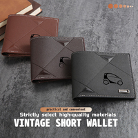 For Smart Men Minimalist Bifold Man Short Wallet Leisure Thin Card Holder Purse Crossblade 451 450 453 Forfour EQ Forjeremy