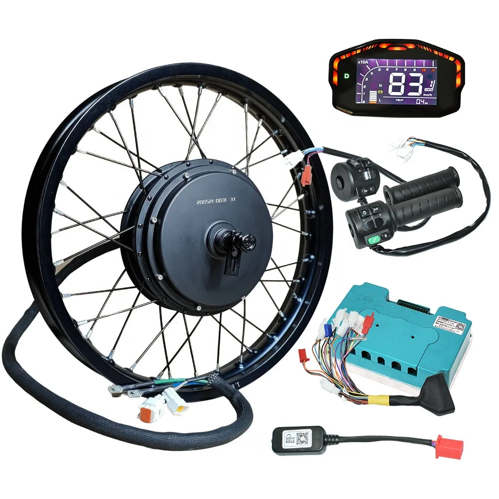 5000W Hub Motor Kit High Speed Electric Dirt Bike QS205 Regenerative Braking Program Fardriver Electric Wheel Motor Kit For Atv