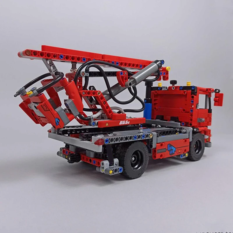 817PCS Technic Vehicle Moc building blocks  Set - Cherry Picker Model Kit Build for Display
