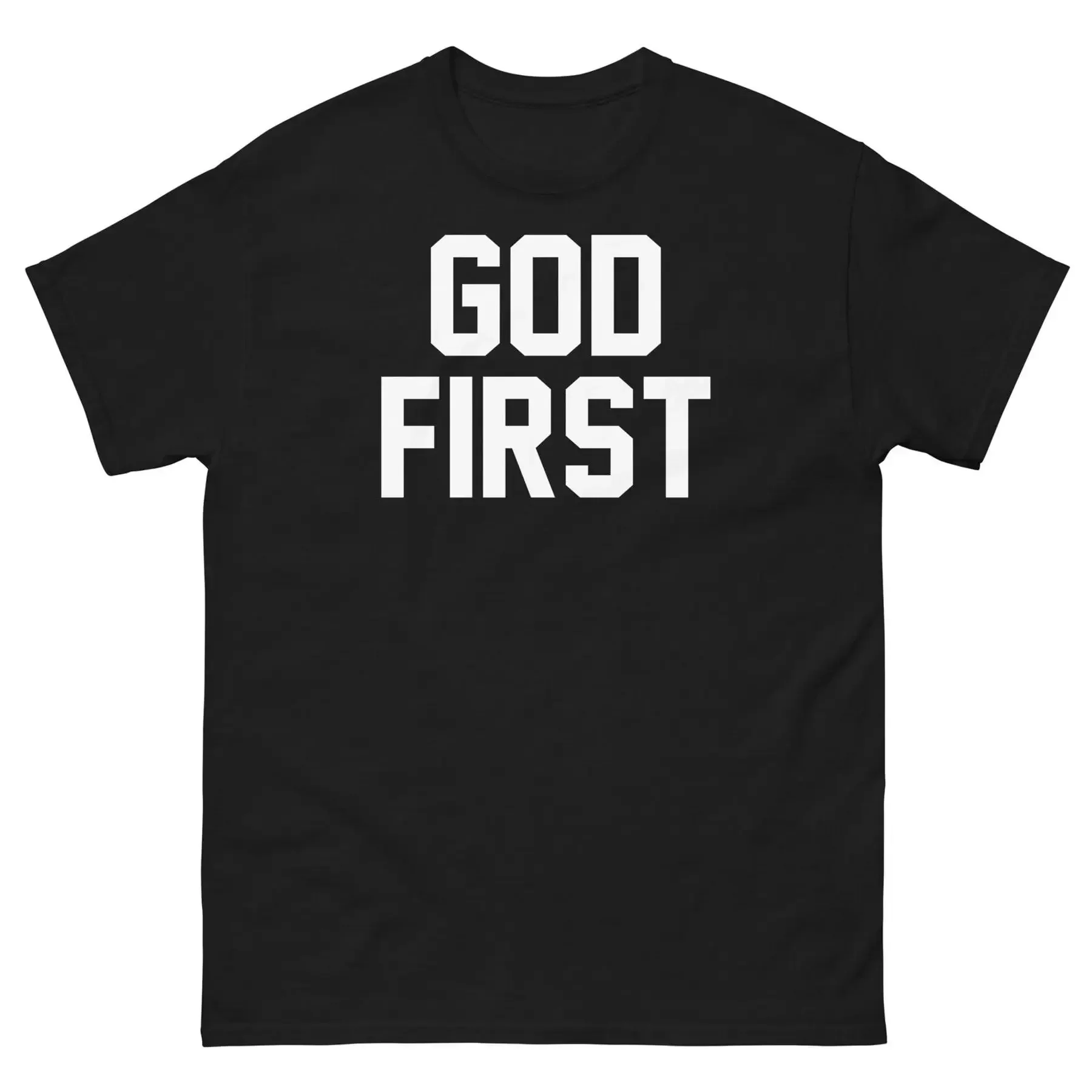 God First Christian Religious Faith Jesus Christ Church Men s Classic Tee