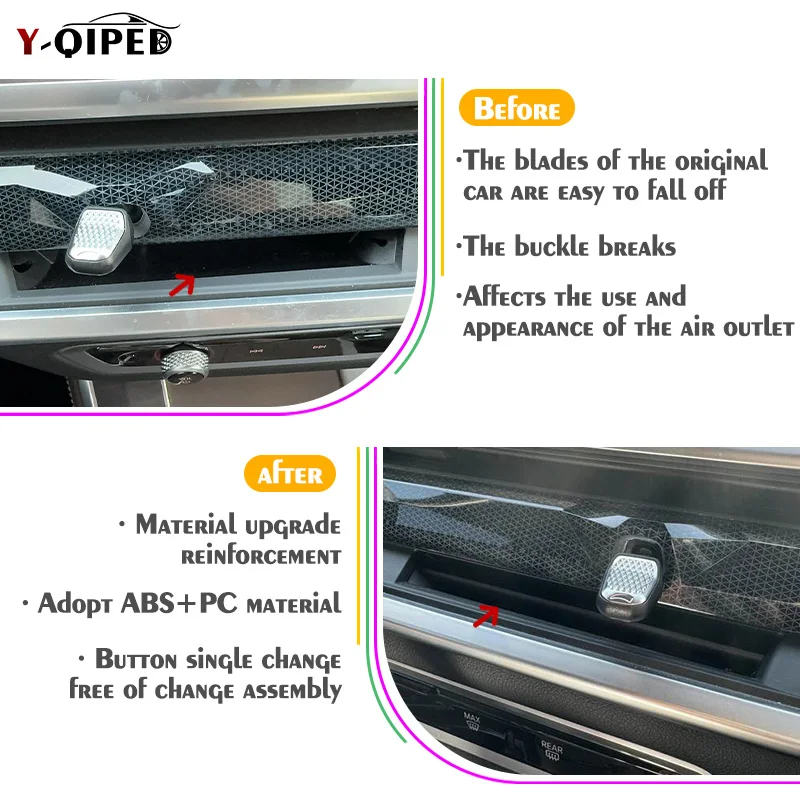 The air conditioning air outlet paddle repair kit replacing for BMW X5 X6 X7 air outlet blades G18 G06 G07 AC vent accessories