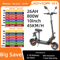 JOYOR S8E Electric Scooter, 800W Motor, 48V 26AH Battery, 10 Inch Tires, 45km/h Max Speed, 80km Range, Front & Rear Disc Brake