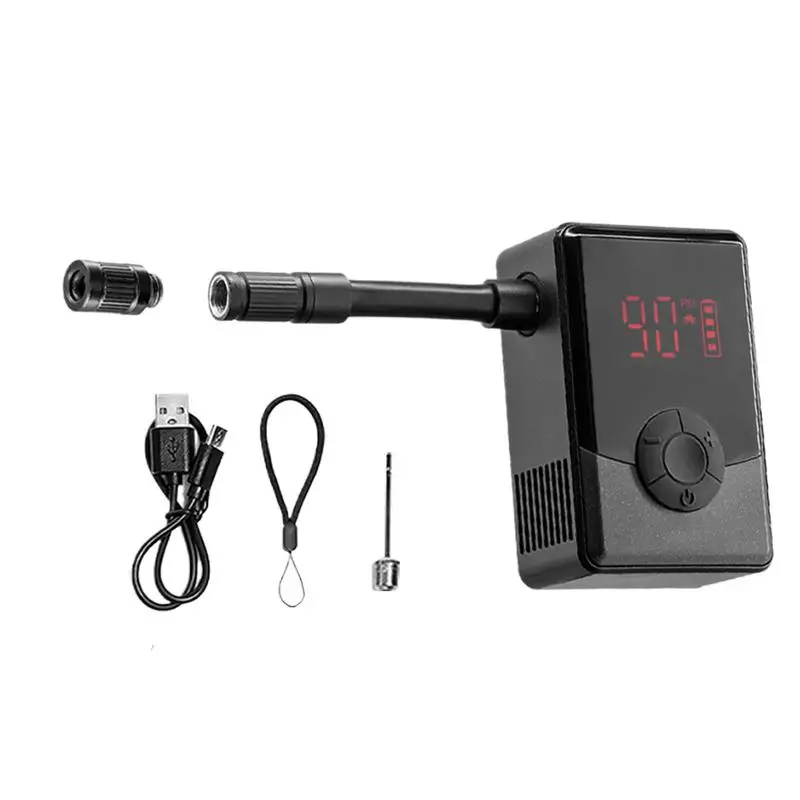 

Electric Bike Pump Lightweight Electric Bike Tire Pump Cordless Air Compressor Compact Automatic Inflator For Auto Scooter