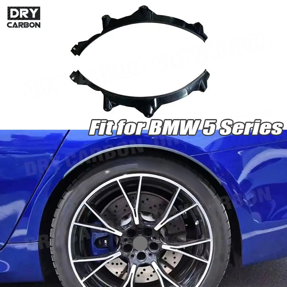 

Car Rear Wheel Arches Fender Flares Mudguards Trims for BMW 5 Series G30 G38 2017+ PP Black Material Wheel Eyebrows Guards