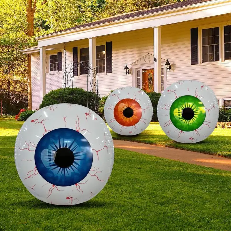 Eyeball Balloon Halloween Horror Party Horror Inflatable Decoration Bloodshot Eyeball Indoor And Outdoor Halloween Decoration