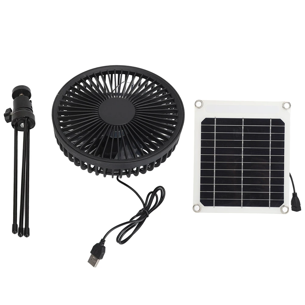 

Outdoor Use Portable Powered Fan Outdoor Cooling Fan High-efficiency 20w Solar Panel Portable And Lightweight Design For Camping