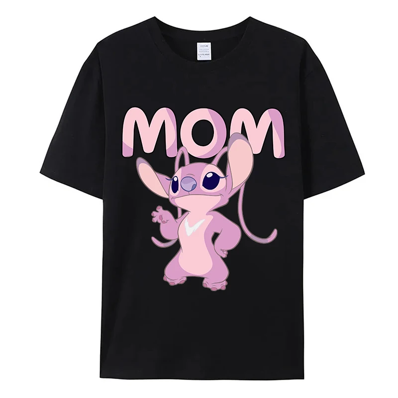 Camiseta de Stitch Disney para hombre y mujer, ropa para padres e hijos, ropa familiar, Anime de dibujos animados, regalos de cumpleaños