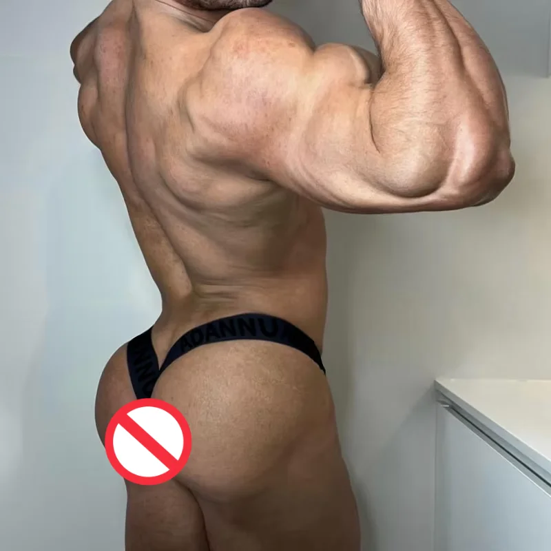 ملابس داخلية شفافة رفيعة للغاية بخصر منخفض للرجال، نمط نحت مريح، طباعة لا حاجة إلى إزالة الملابس الداخلية #5