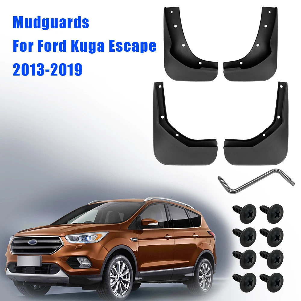 For Ford Kuga Escape 2013-2019 4pcs/set ABS Splash Guards Car Accessories Mudguards Fender